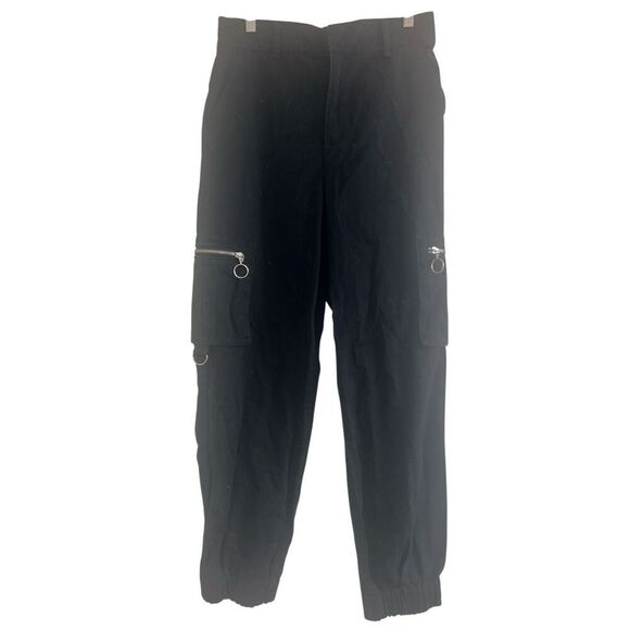 ✨FOREVER 21 Black Regular Fit Solid Sz Large Joggers✨ - Picture 5 of 8